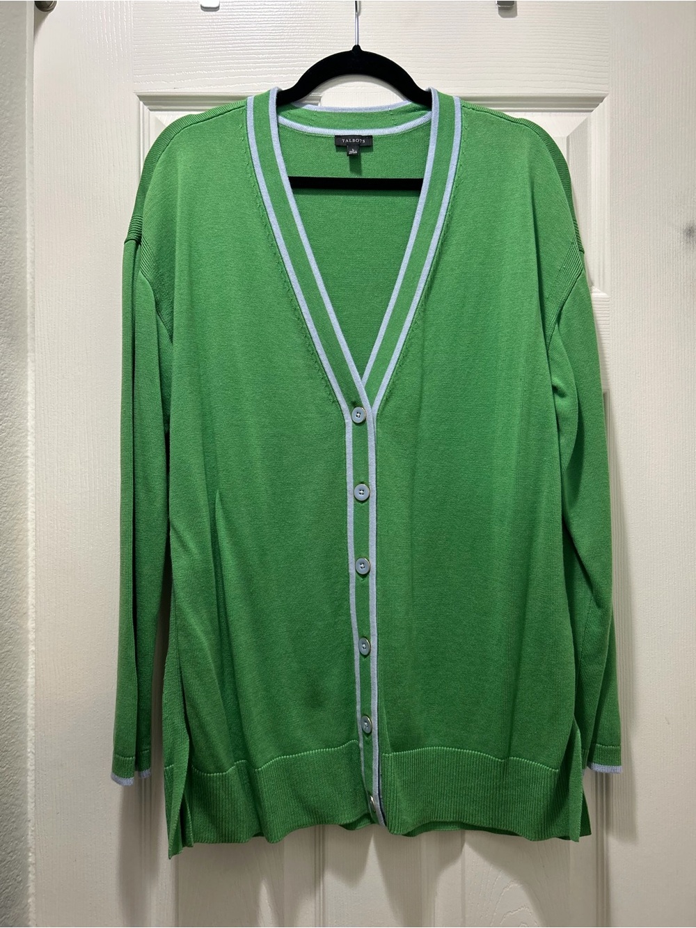 🥝🍉📚Mr Roger’s Oversized Green & Light Blue Cardigan 📚🍋🟩💙